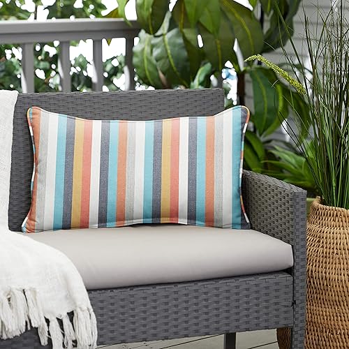 Miniatura 4 de Mozaic Company AMZS933121SP - Almohada para interiores y exteriores, 12 x 24 pulgadas, Surround Sunrise