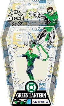 DC Green Lantern PVC Figural Key Ring,Multi-colored,1"