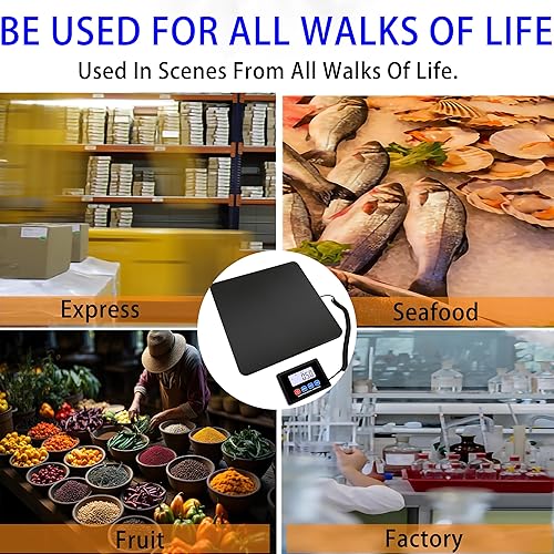 Miniatura 2 de Báscula digital de envío de 440 libras0.35 oz, función de retencióntara con alta precisión, báscula postal resistente para paquetesequipajeoficina de