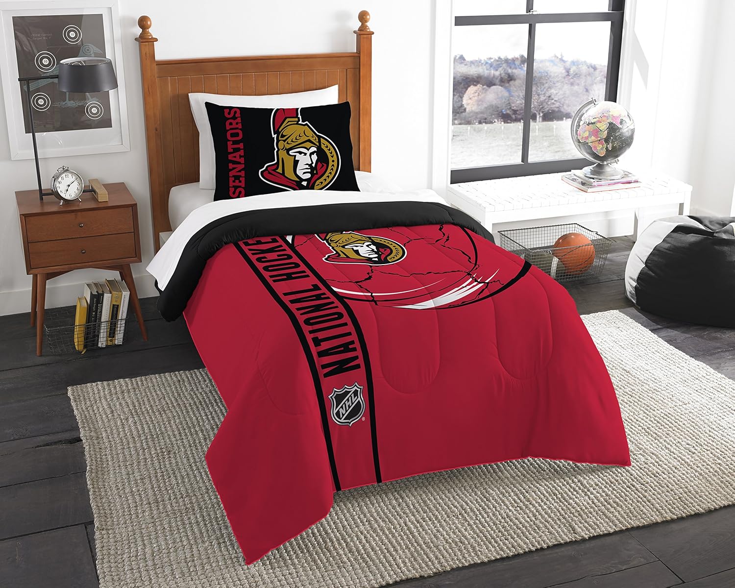 Northwest NHL Unisex Twin Comforter and Sham Set