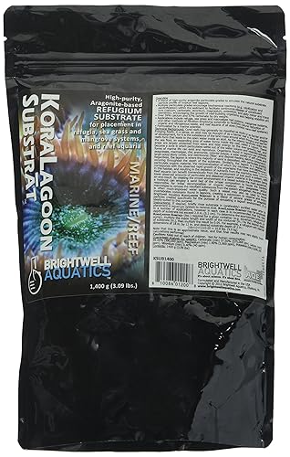 Brightwell Aquatics KoraLagoon Substrat - Aragonite-Based Refugium Substrate for Placement