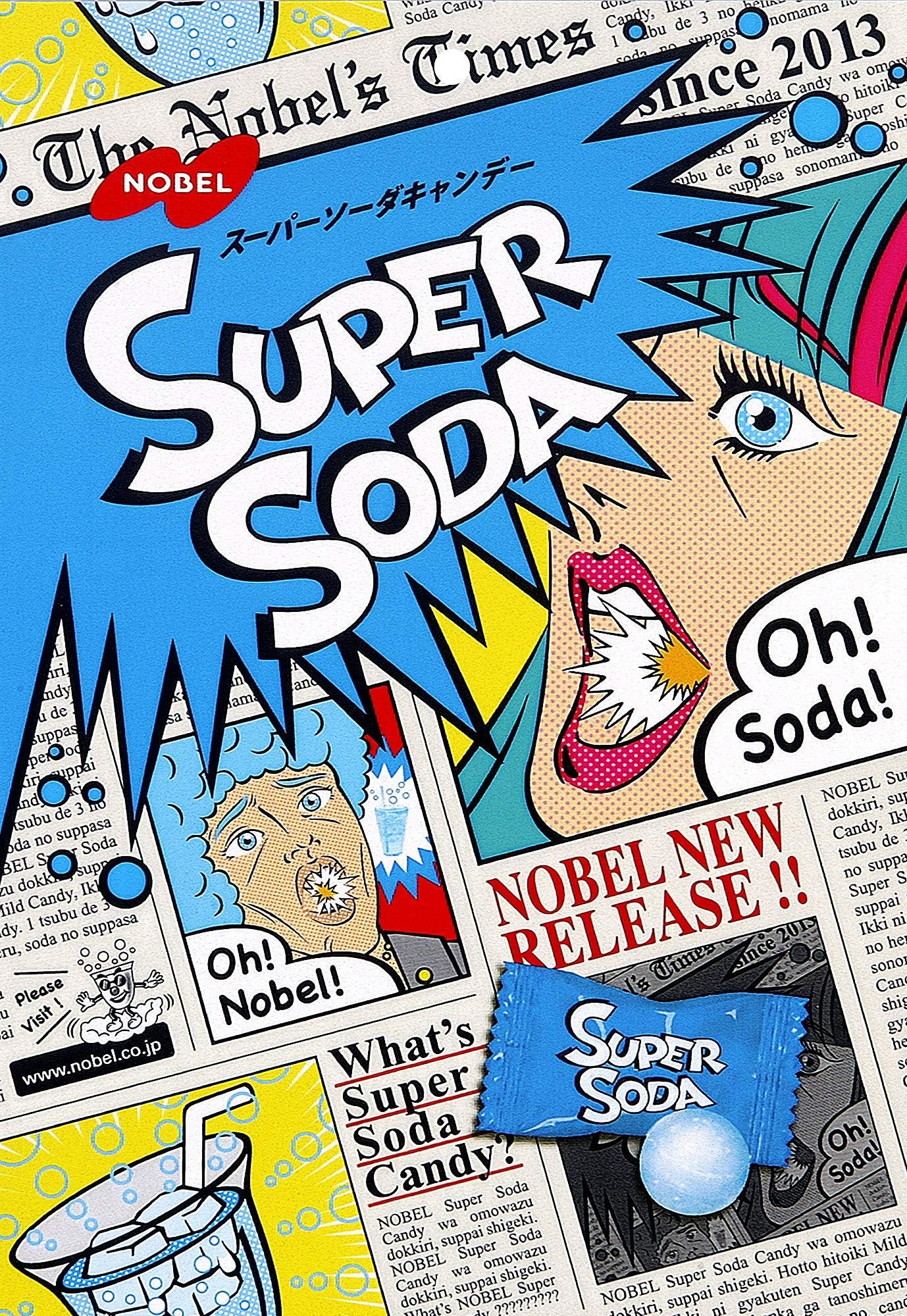Nobel Super Soda Candy 88g x 6