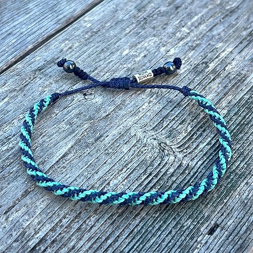 Miniatura 132 de Rumi Sumaq Nautical Rope Bracelet for Men, Women & Kids - Waterproof Hand-Knotted Adjustable Pull Tie - Martha’s Vineyard Island Map, Sailor Rope &