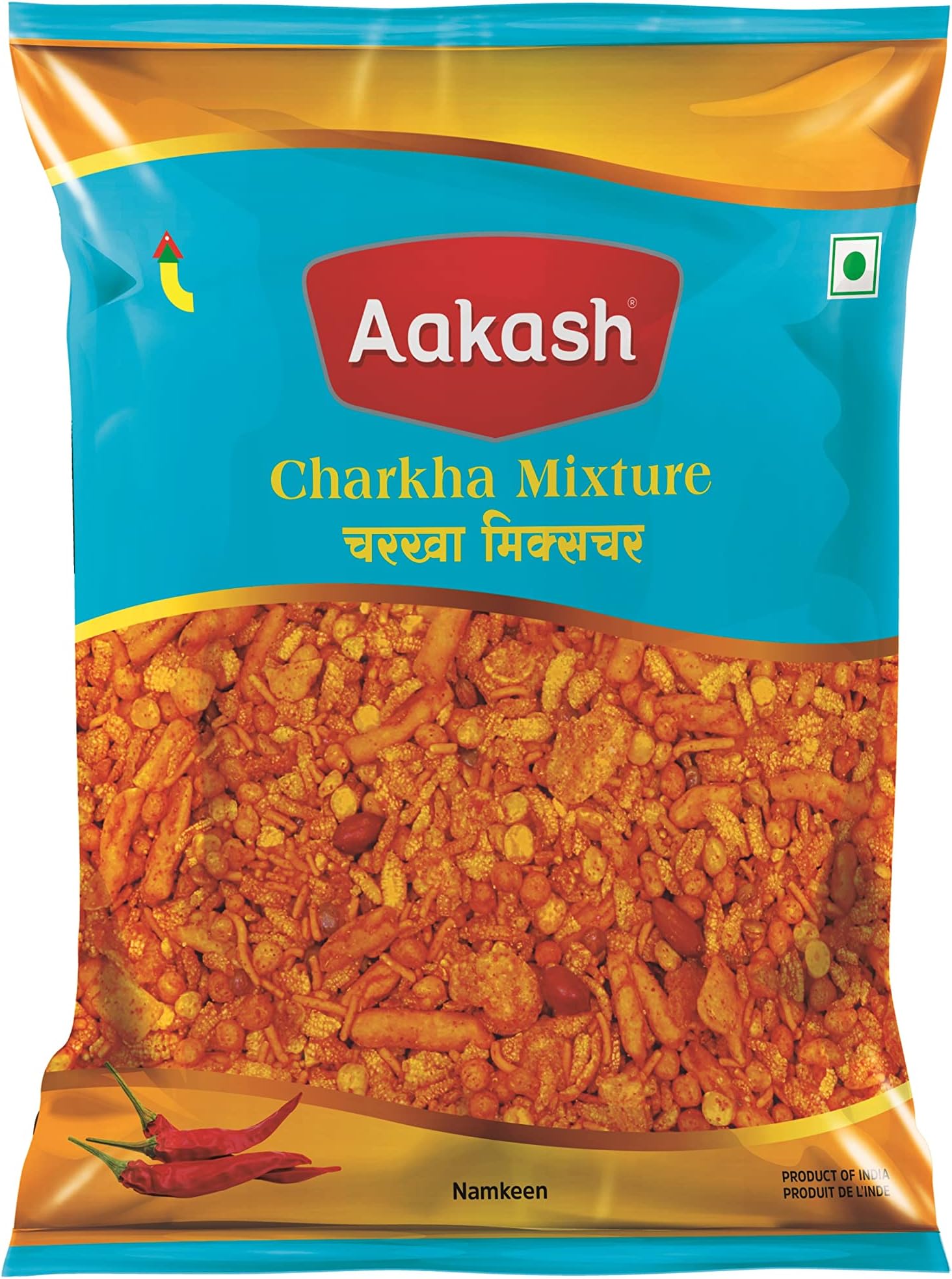 Charkha Mixture | A spicy mix of crispy namkeen flavored with chilly spices | Healthy Indian Snacks | Pack of 2 | 500 Gm Each