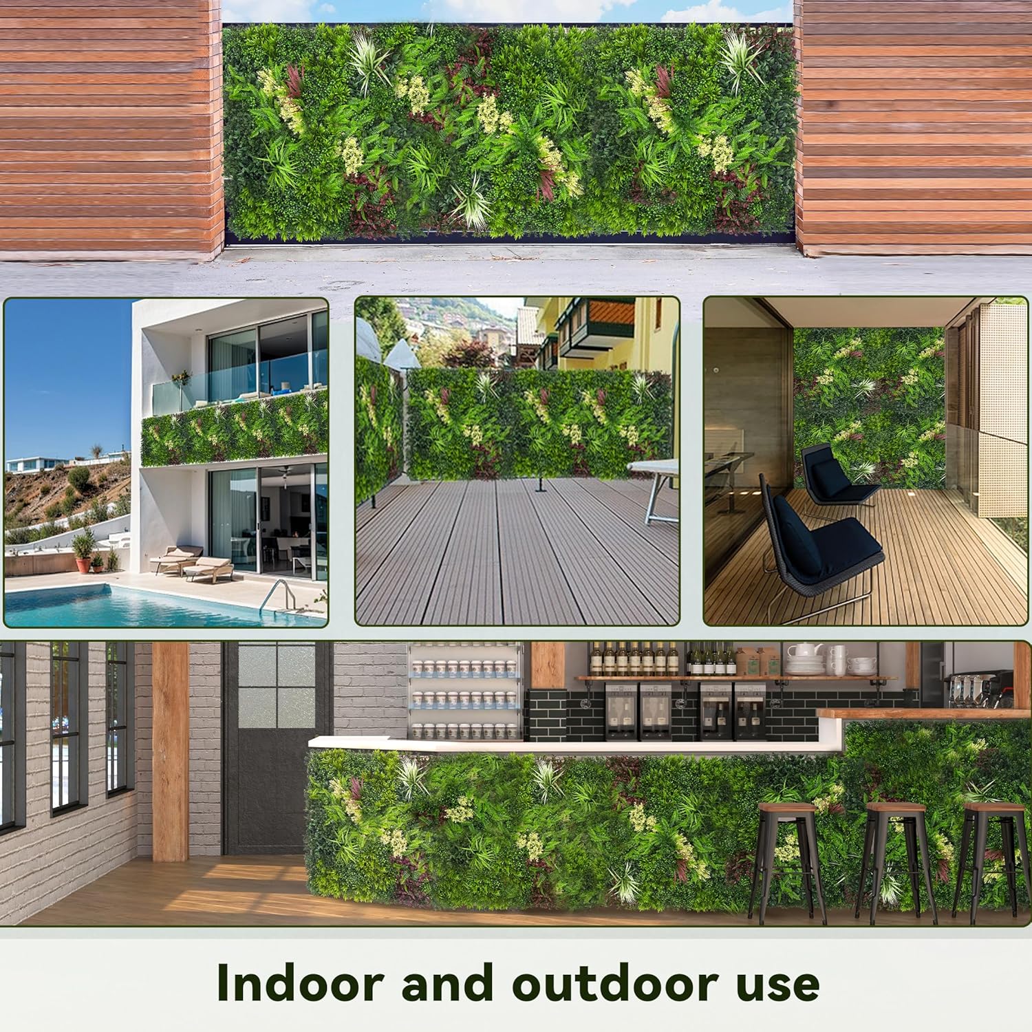 Artificial Ivy Wall Boxwood Roll: 40"x120" UV Resistant Green Leaves Faux for Interior Backdrop,Garden and Indoor Outdoor Wall&Fence Covering Privacy, Party Wall Fence Decor