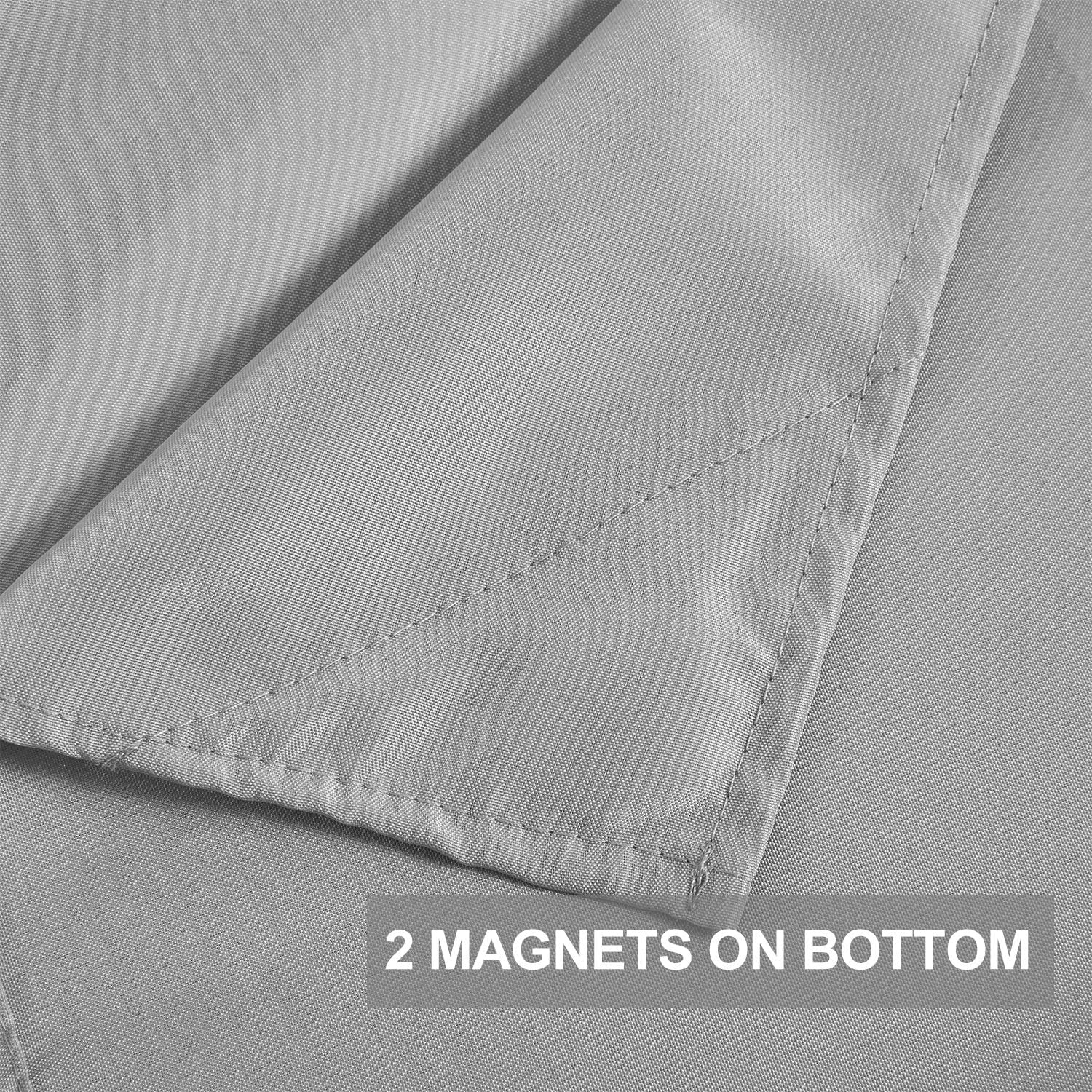 Barossa Design Fabric Snap-in Liner 70" W x 54" H - Hotel Style Removable Replacement Inner Liner, Machine Washable & Water Repellent - Gray, 70x54