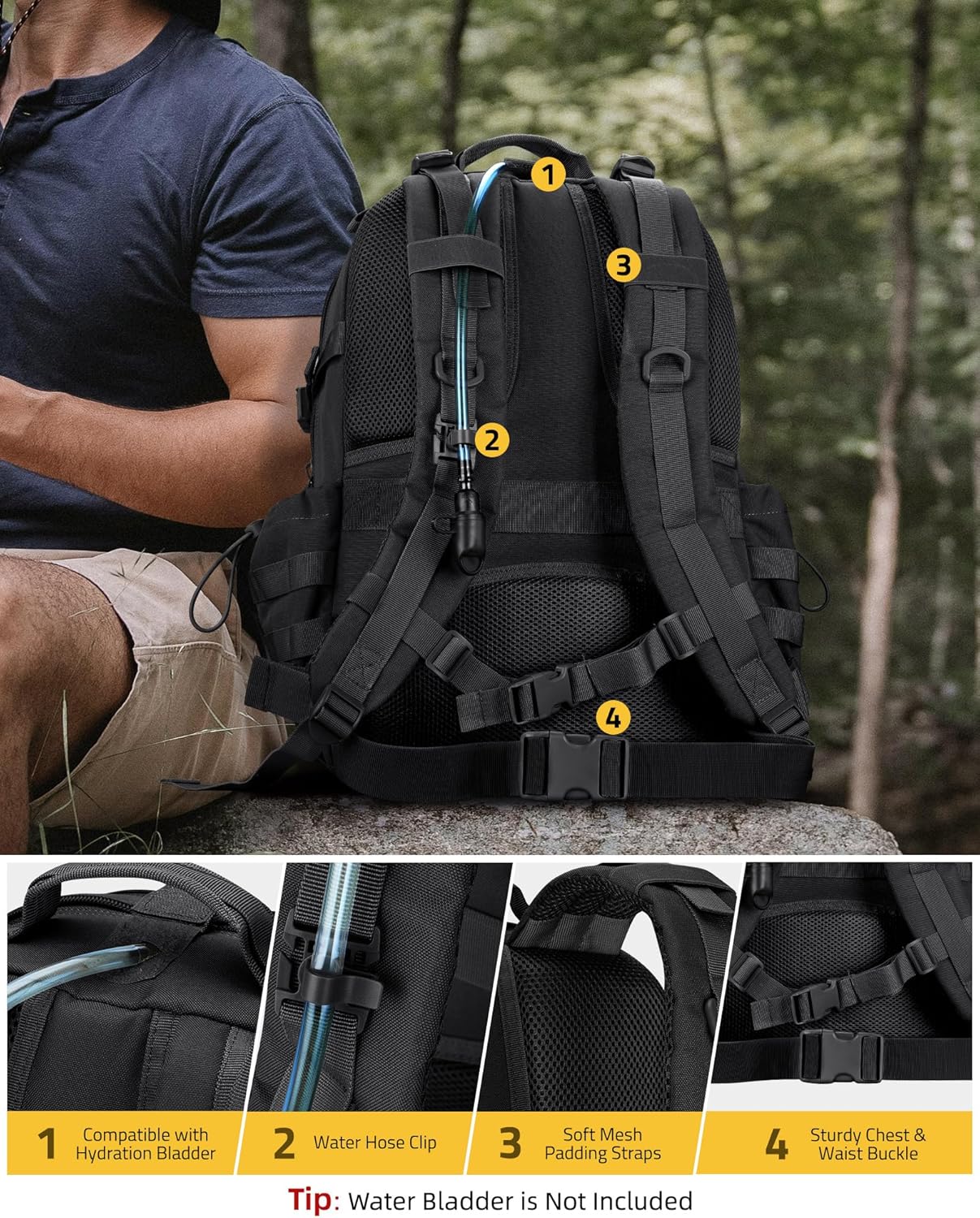 CVLIFE Tactical Backpack Military Molle Backpack for Comoros Ubuy