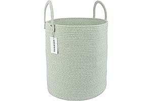 Cotton Rope Laundry Basket Hamper: Green Storage Solution for all