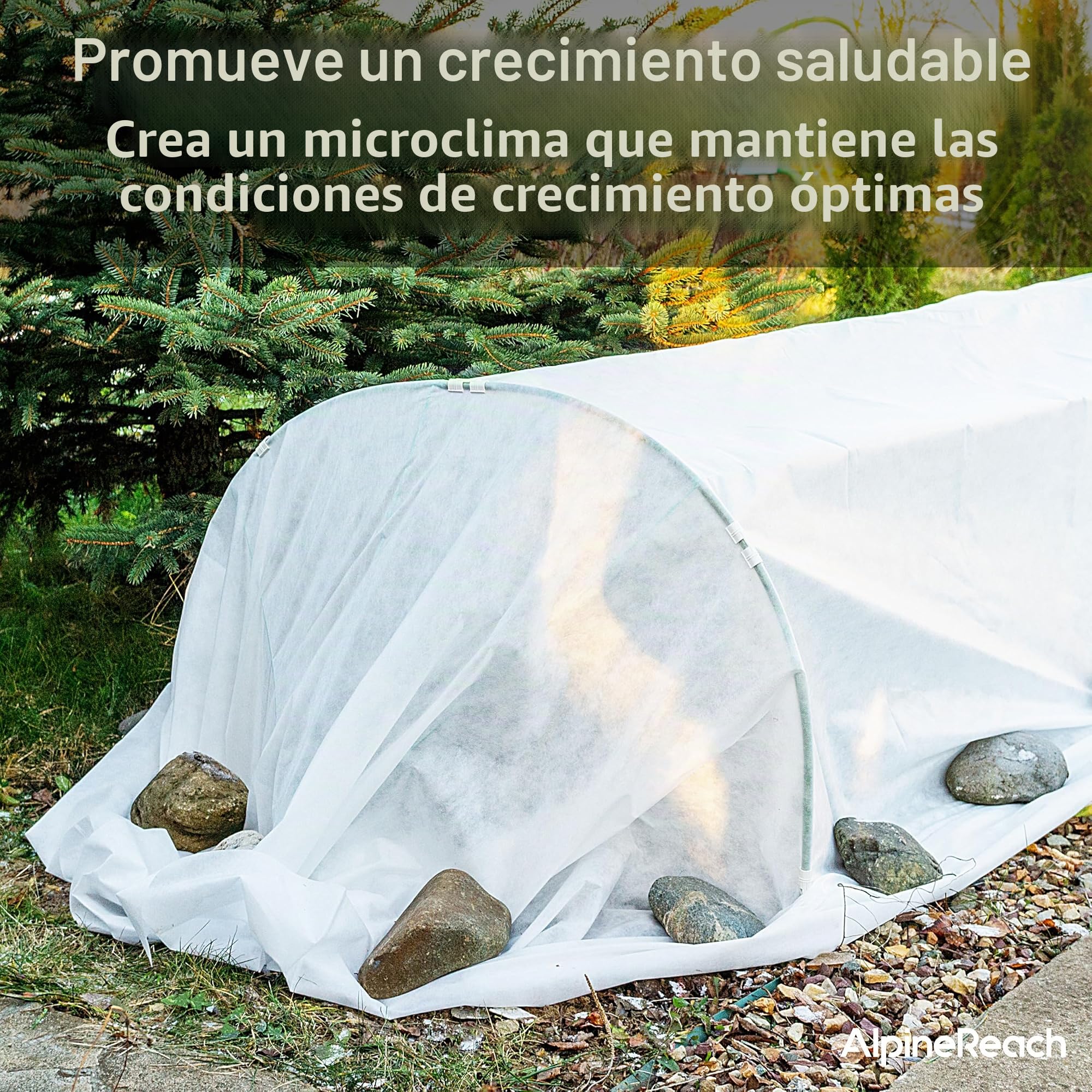 AlpineReach Cubierta de protección contra heladas de Plantas 3m x 9m Fila Flotante, Manta de jardín para congelar Material de Tela para Proteger en el frío del Invierno, jardinería a Bajas