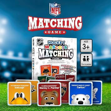 Masterpieces NHL Mascots Matching Game, Officially Licensed Memory Cards