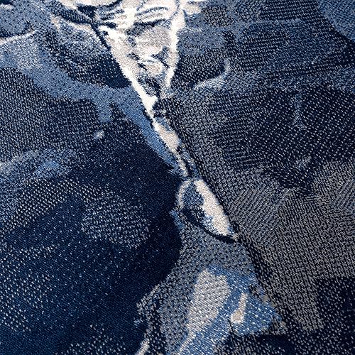 Miniatura 8 de Abani Rugs - Alfombra contemporánea con diseño de mármol azul y gris, de 6 x 9 pies, diseño moderno de remolino, acuarela, no desprende pelusa, para