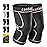 CAMBIVO 2 Pack Knee Brace, Knee Compression Sleeve for Men and Women, Knee Support for Running, Workout, Gym, Hiking, Sports (Pink, Small)