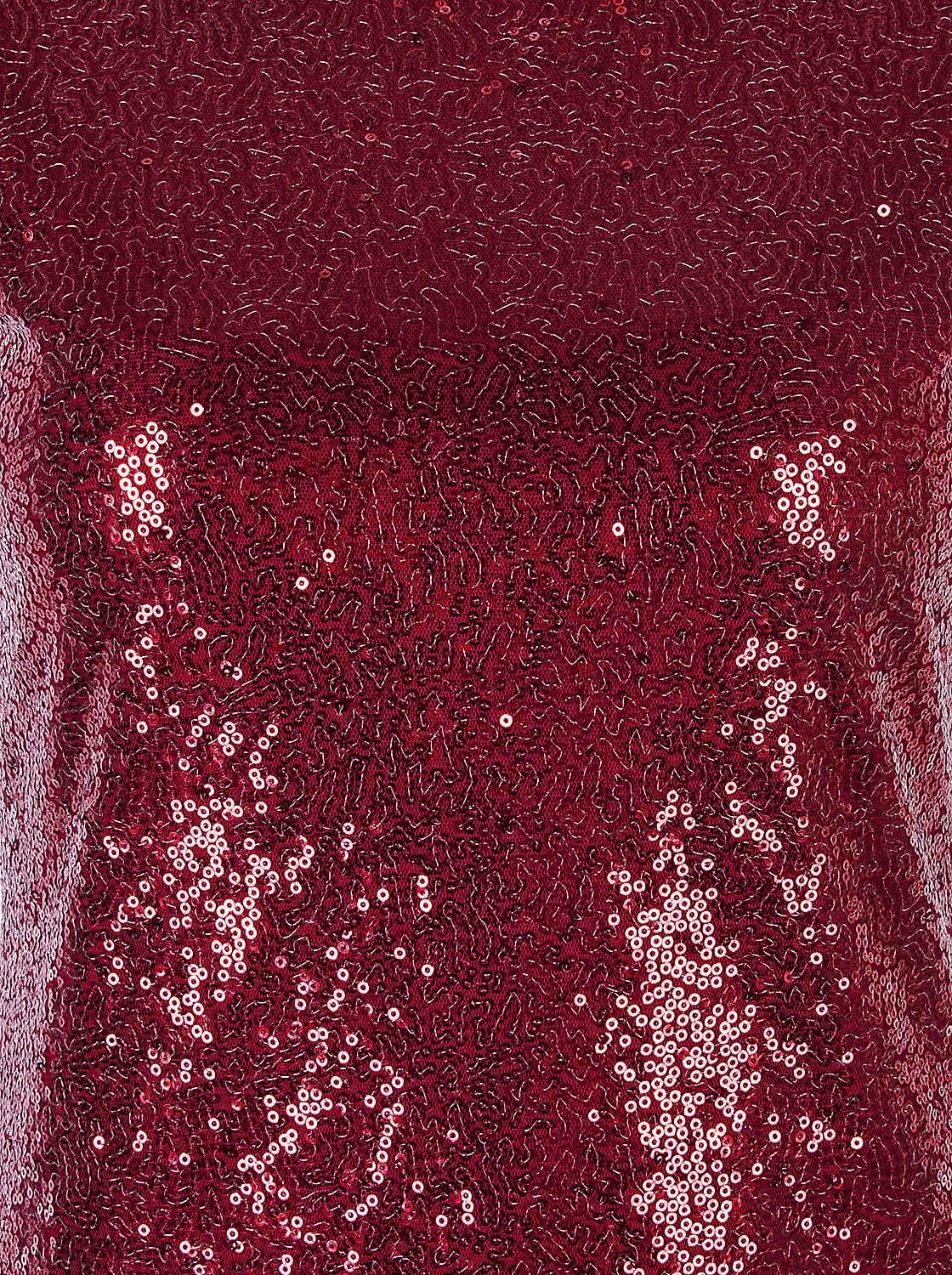 Vijiv Women's Sparkle Glitzy Glam Sequin Short Sleeve Flapper Party Club Dress - Image 5