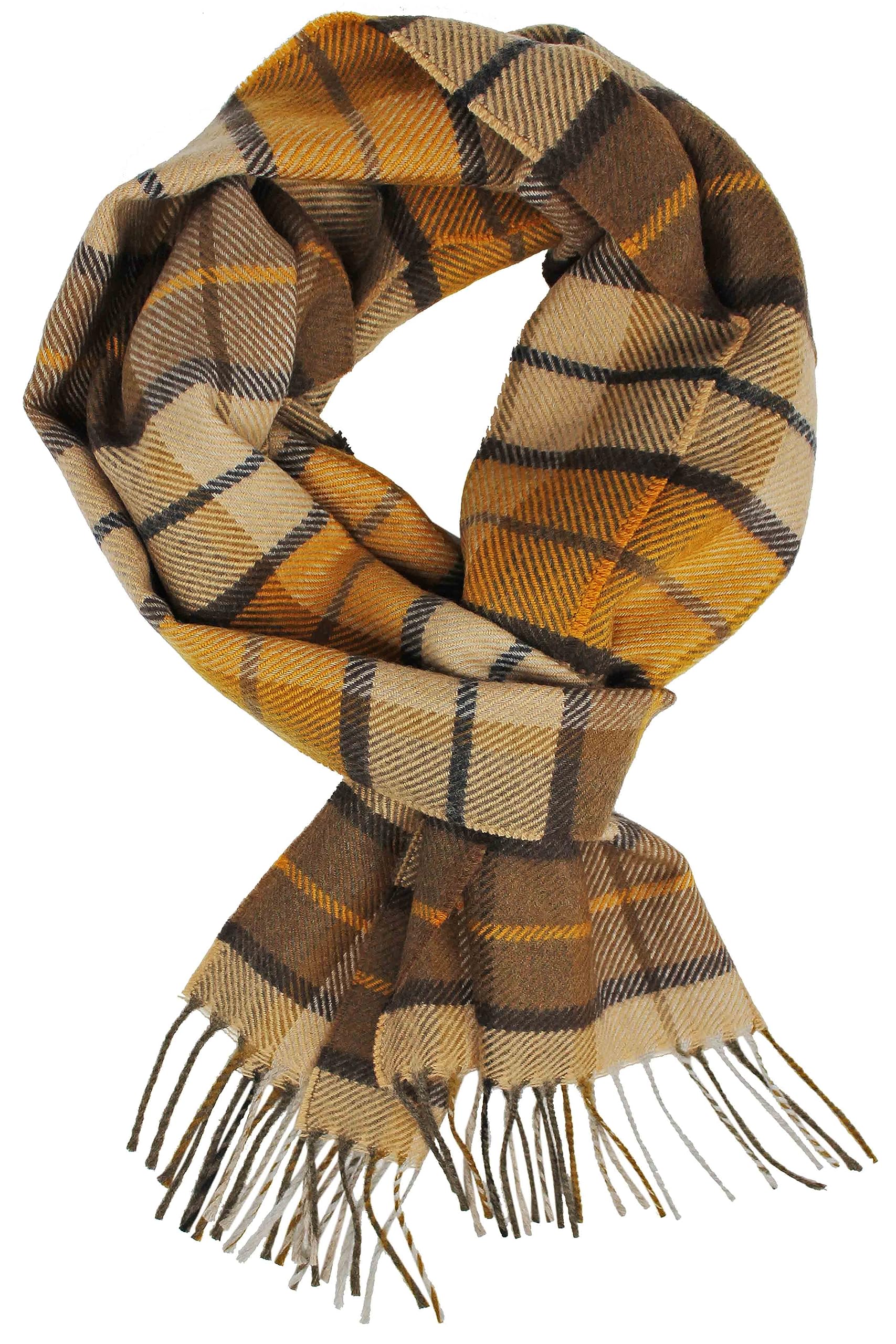Bufanda de lana Red Fox para proteger el cuello del frío con estilo plaid 4