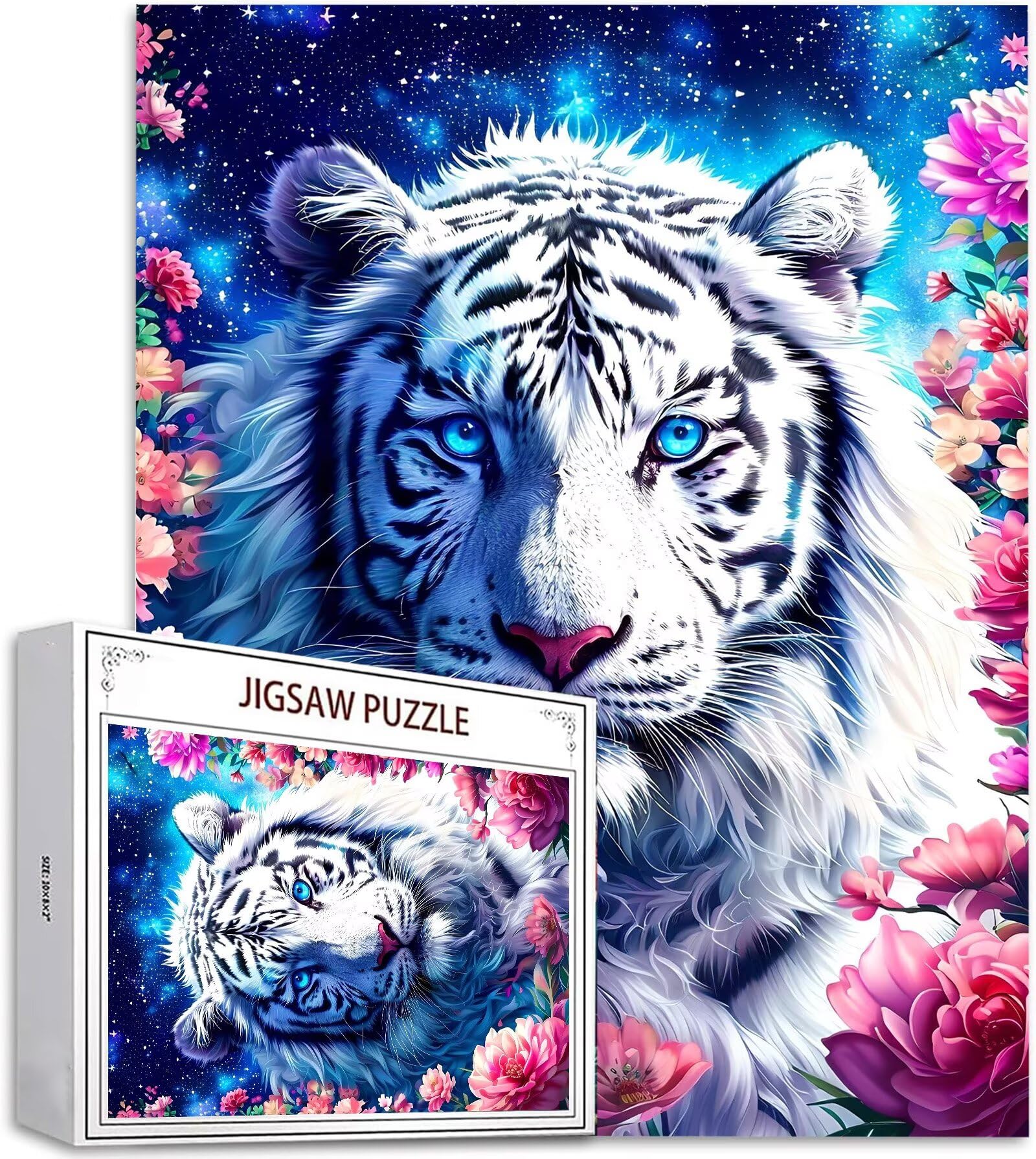 Puzzle 4000 elementów, róża, puzzle dla dorosłych, DIY, duże maty do puzzli, drewniane puzzle dla dorosłych i dzieci od 12 lat, drewniana układanka tygrys, gra zręcznościowa dla całej rodziny