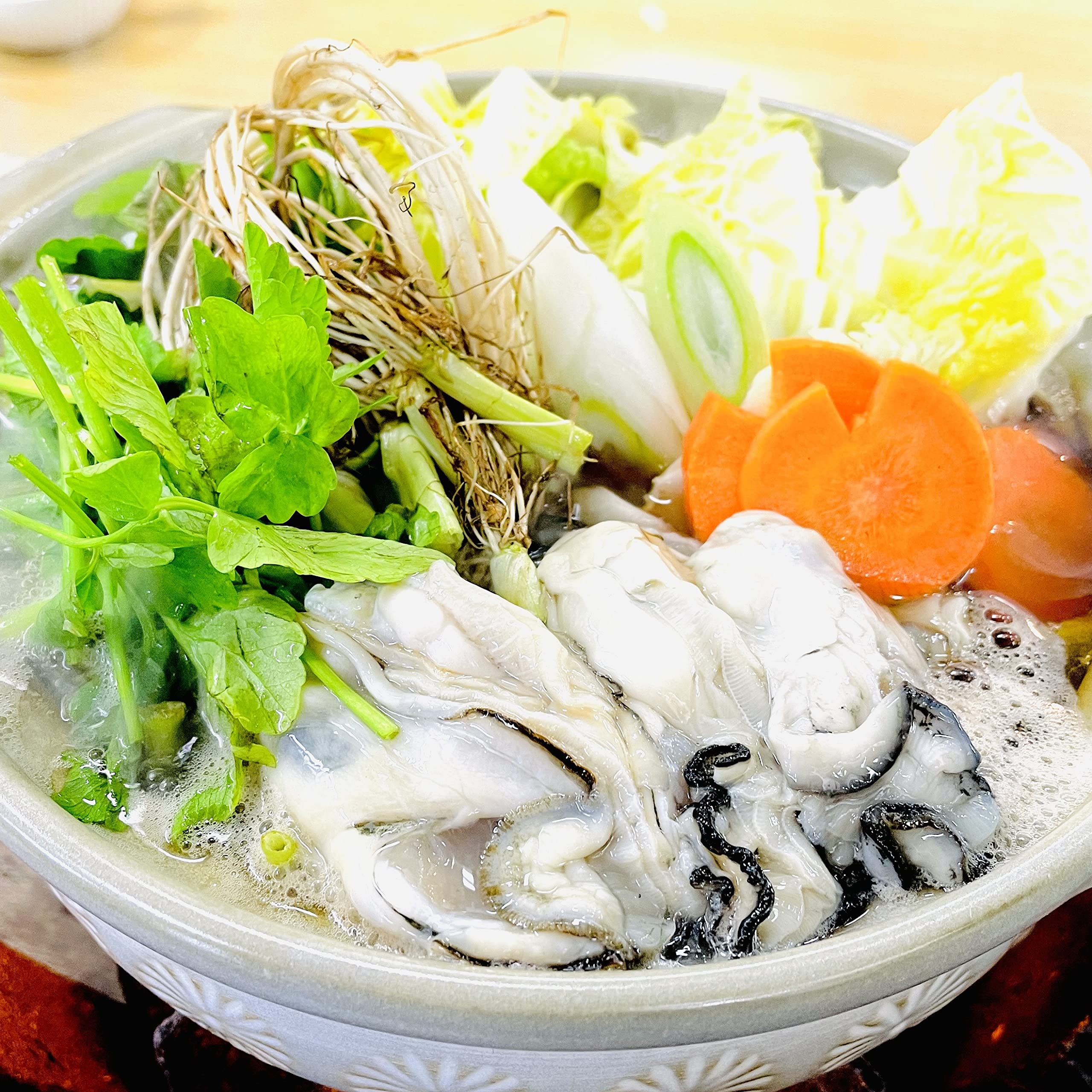 Amazon.co.jp: かきや no kakiya 仙台名物 かきせり鍋セット (3-4人前