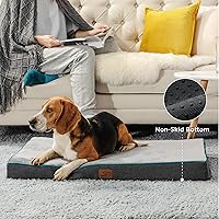 Vista 16 de Bedsure Cama de espuma viscoelástica para perros extragrandes, camas ortopédicas XL para mascotas con funda extraíble lavable y parte inferior