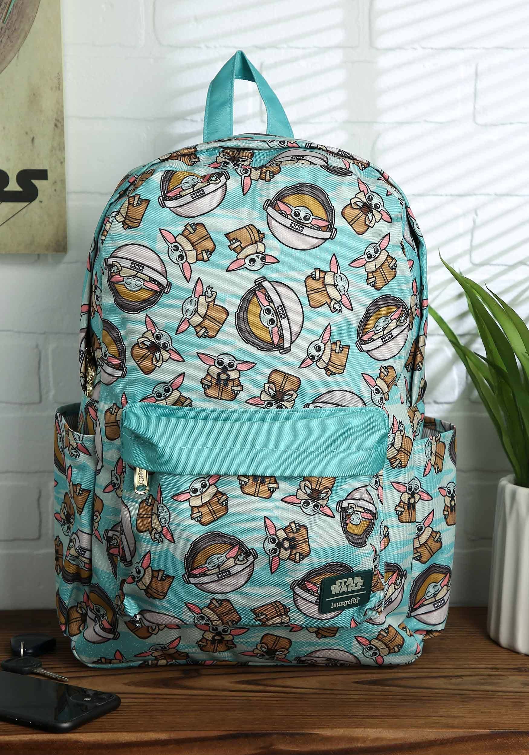 Loungefly Star Wars Baby Yoda Toss Pattern The Mandalorian Backpack