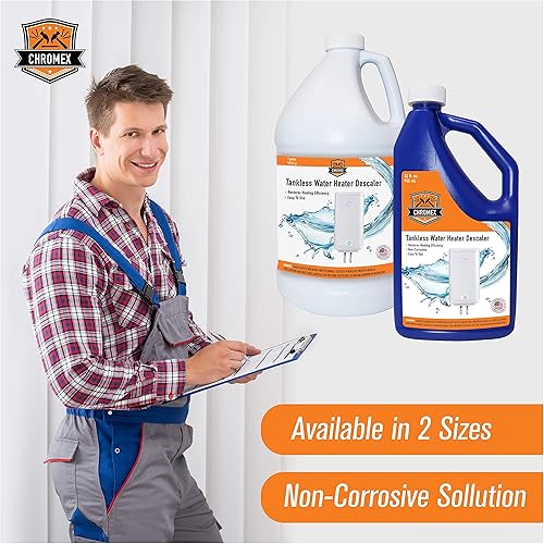 Miniatura 5 de Chromex Solución de descalcificación del calentador de agua sin tanque  Descalcificador altamente eficaz restaura la eficiencia de calefacción,