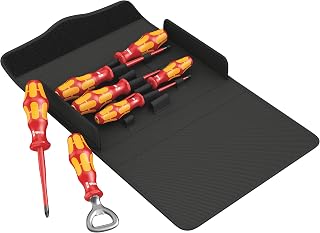 WERA 05136022001 Kraftform 100 is/7 Set 2 Screwdriver Set Kraftform Plus Series 100. Partly with Reduced Blade Diameter, 7 Pieces