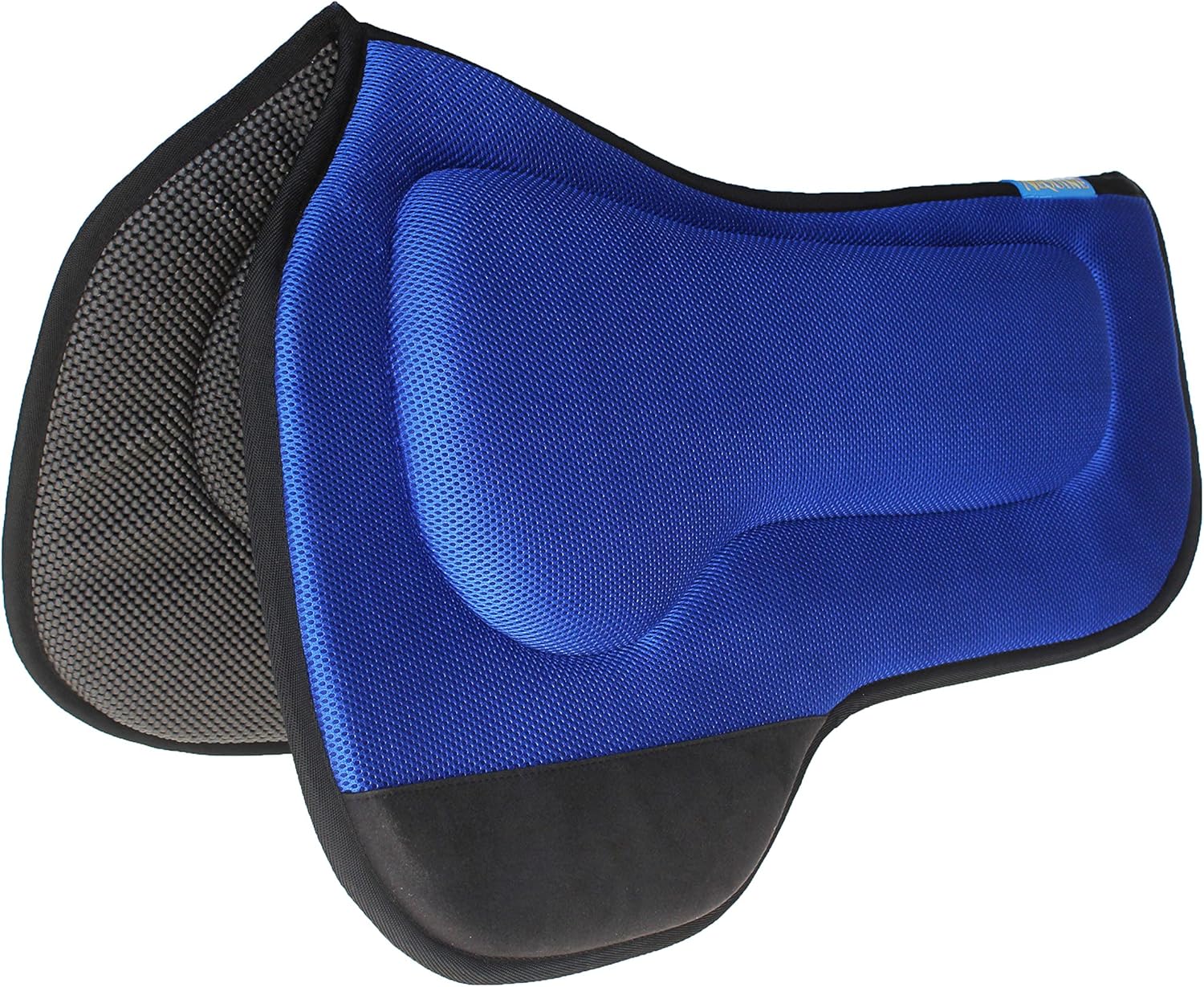 CHALLENGER 27"x18" Western Round Skirt Barrel Neoprene Saddle Pad Black 39199