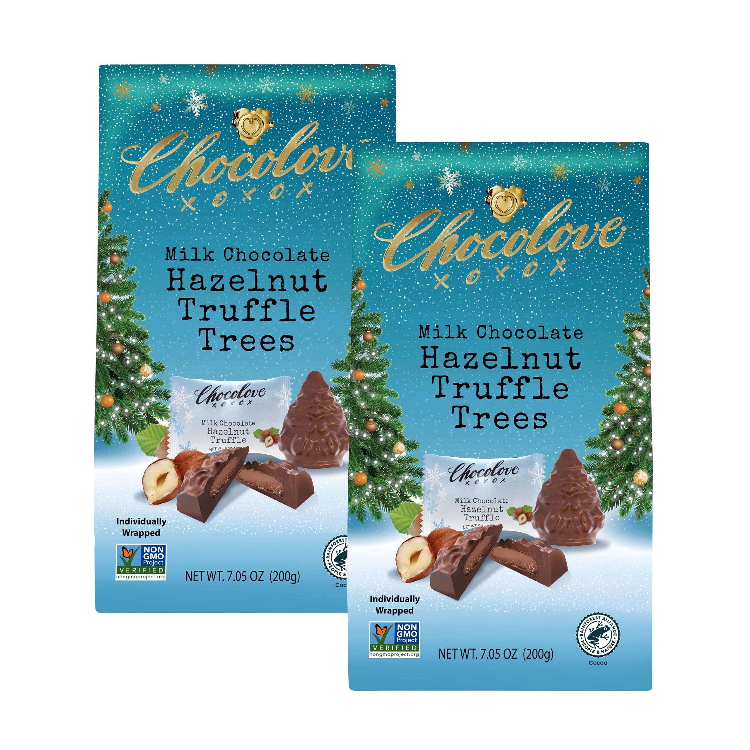 Amazon.com : Chocolove Hazelnut Truffle in Milk Chocolate Bites