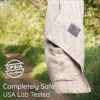 Vista 3 de Portabebés con Eslinga de Anillo - Probado en Laboratorio de EE. UU., 100% Algodón Muslin Natural, Eslinga de Anillo transpirable y ergonómica Beige