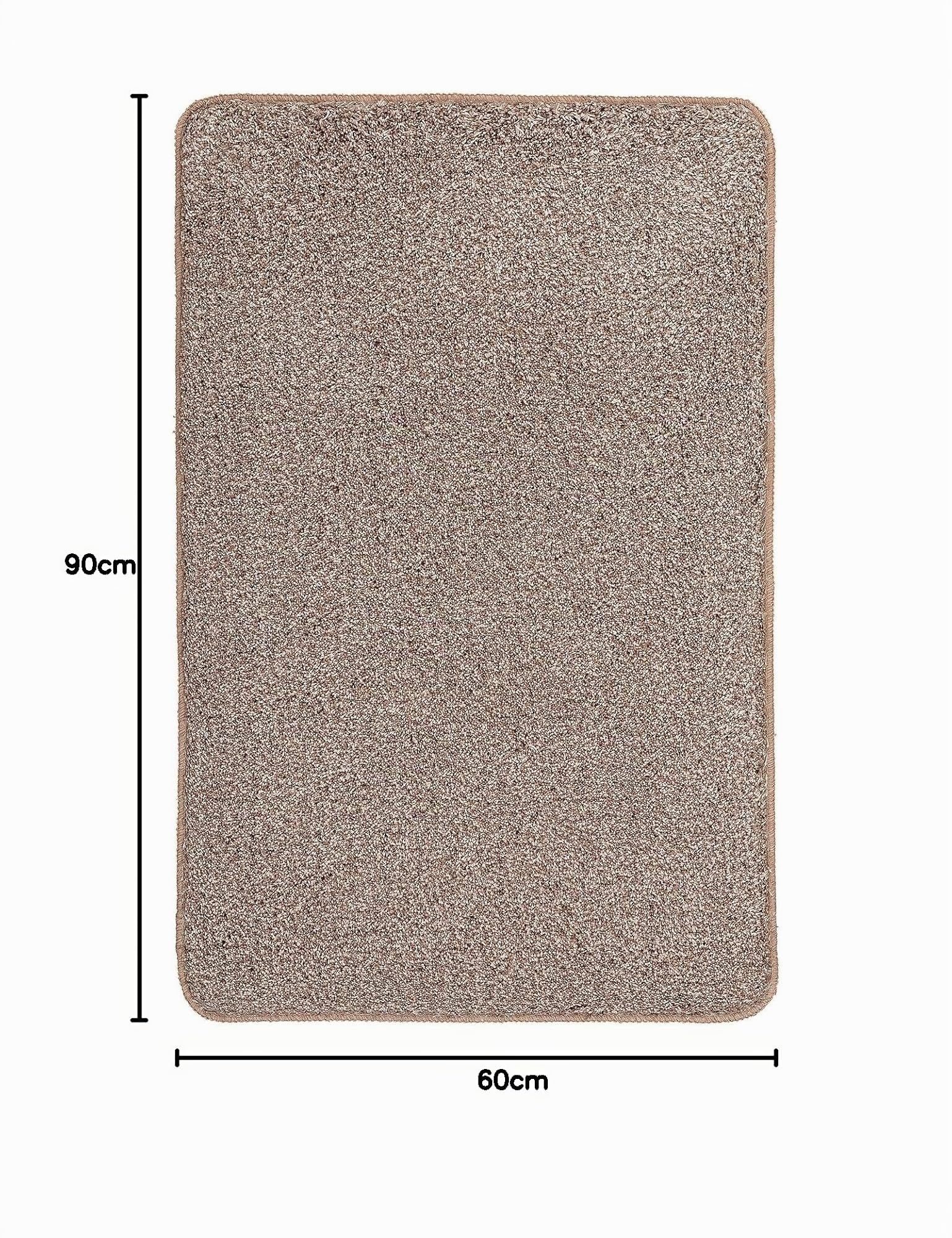 Kleine Wolke 4071271519 Badteppich Seattle, Polyester, 60 x 90 x 3 cm, Taupe