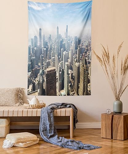 Miniatura 133 de Ambesonne Tapiz vintage, detalles de relojes mecánicos, diseño steampunk, diseño steampunk, para colgar en la pared para dormitorio, sala de estar,