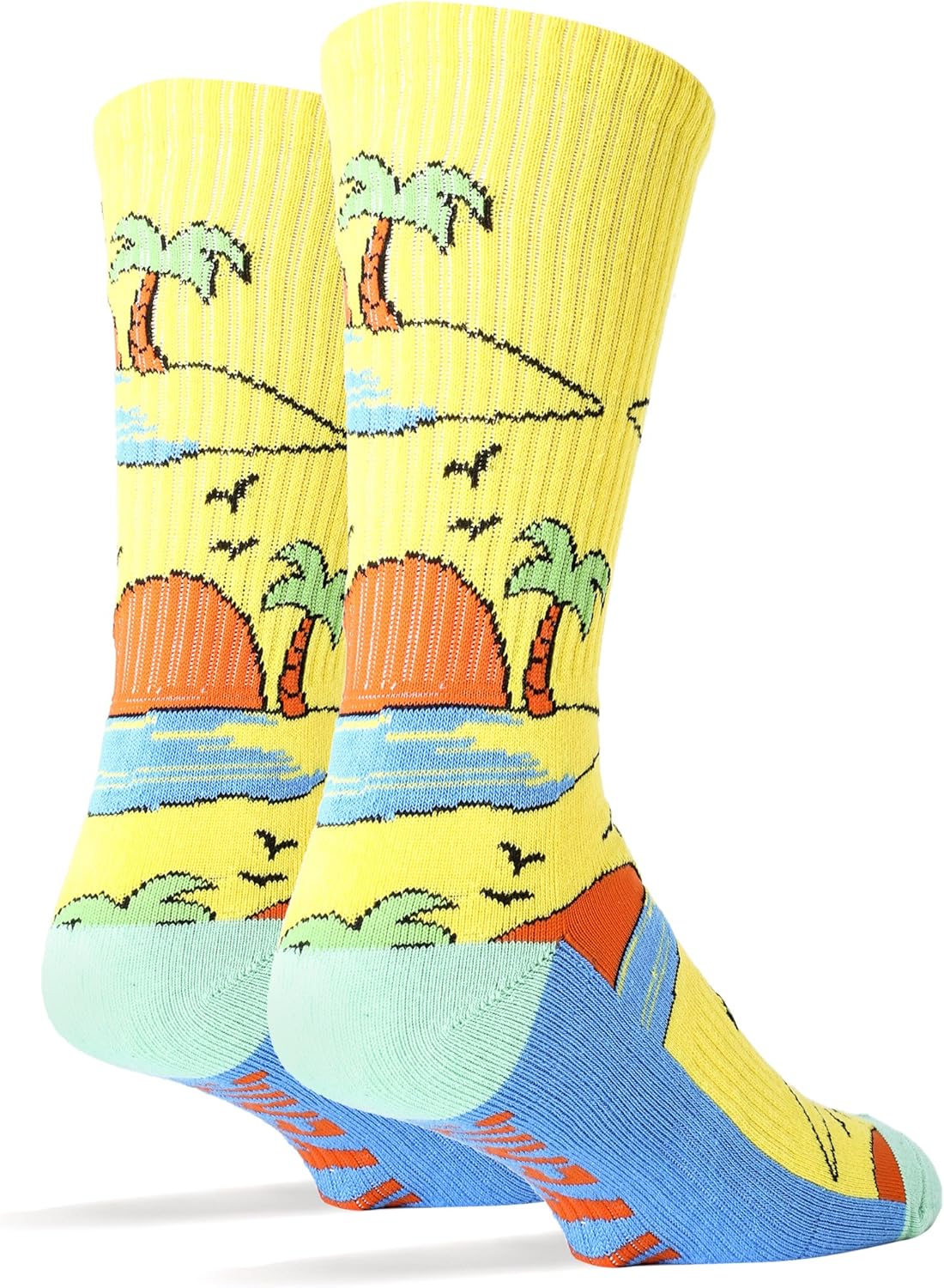 ooohyeah Men's Funny Athletic Crew Socks, Colorful Novelty Sport Training Socks, Comfort Performance Socks, Size 8-13 - Image 2