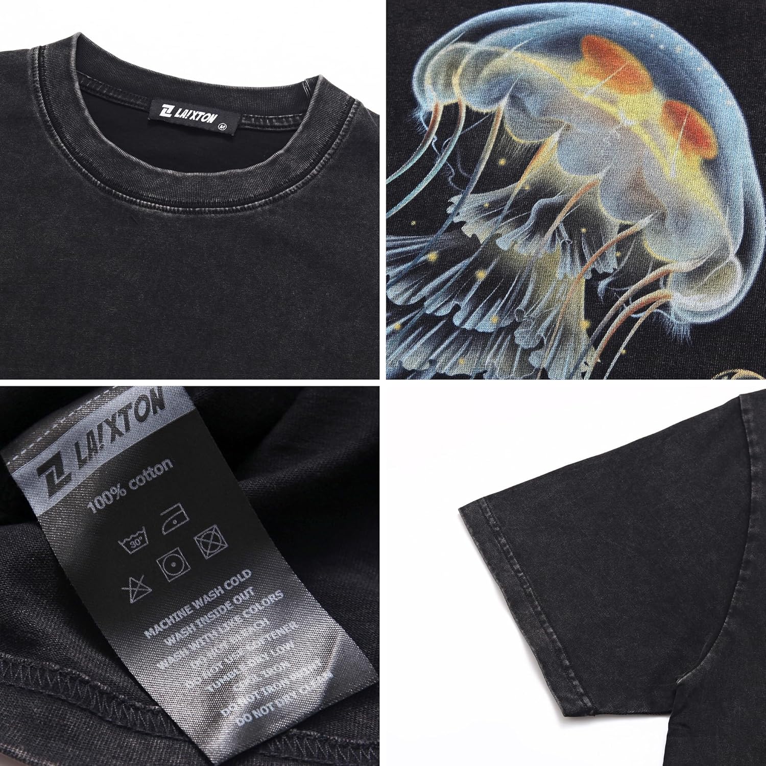 Men's Graphic Tees Shirt Unisex Short Sleeve Cotton Vintage Oversized Shirts Loose Streetwear Casual Tee Top - Image 5