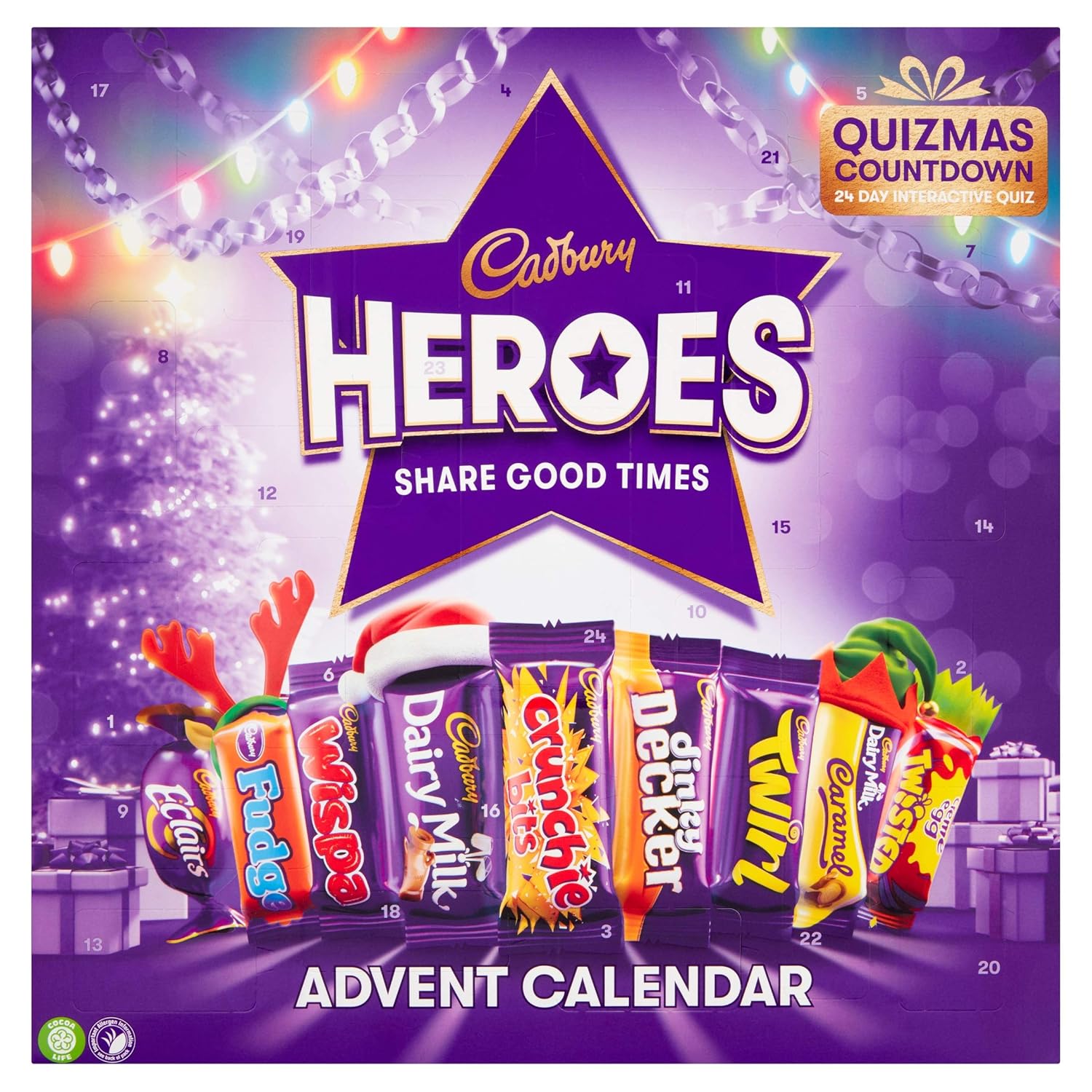 Cadbury Heroes Christmas Chocolate Advent Calendar 230g