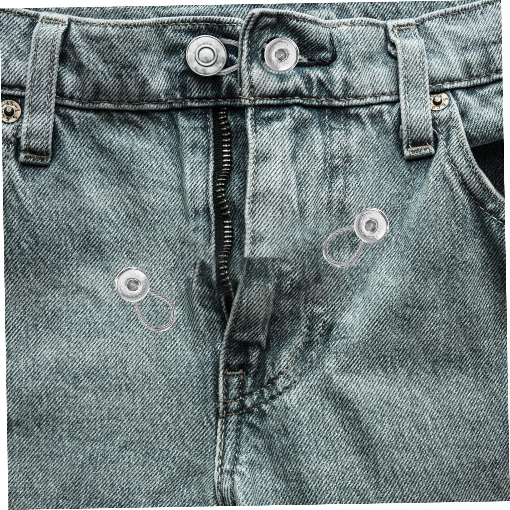 Produktbild von 6-teilige Knopfverlängerungen Für Jeans Und Hosen: Universeller Taillen