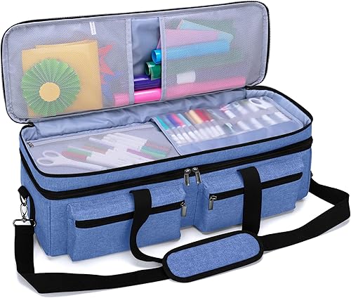 Bolsa Luxja para transporte, de doble capa, compatible con máquinas y suministros de suajado Cricut Explore Air 2 y Maker (solo la bolsa, patente