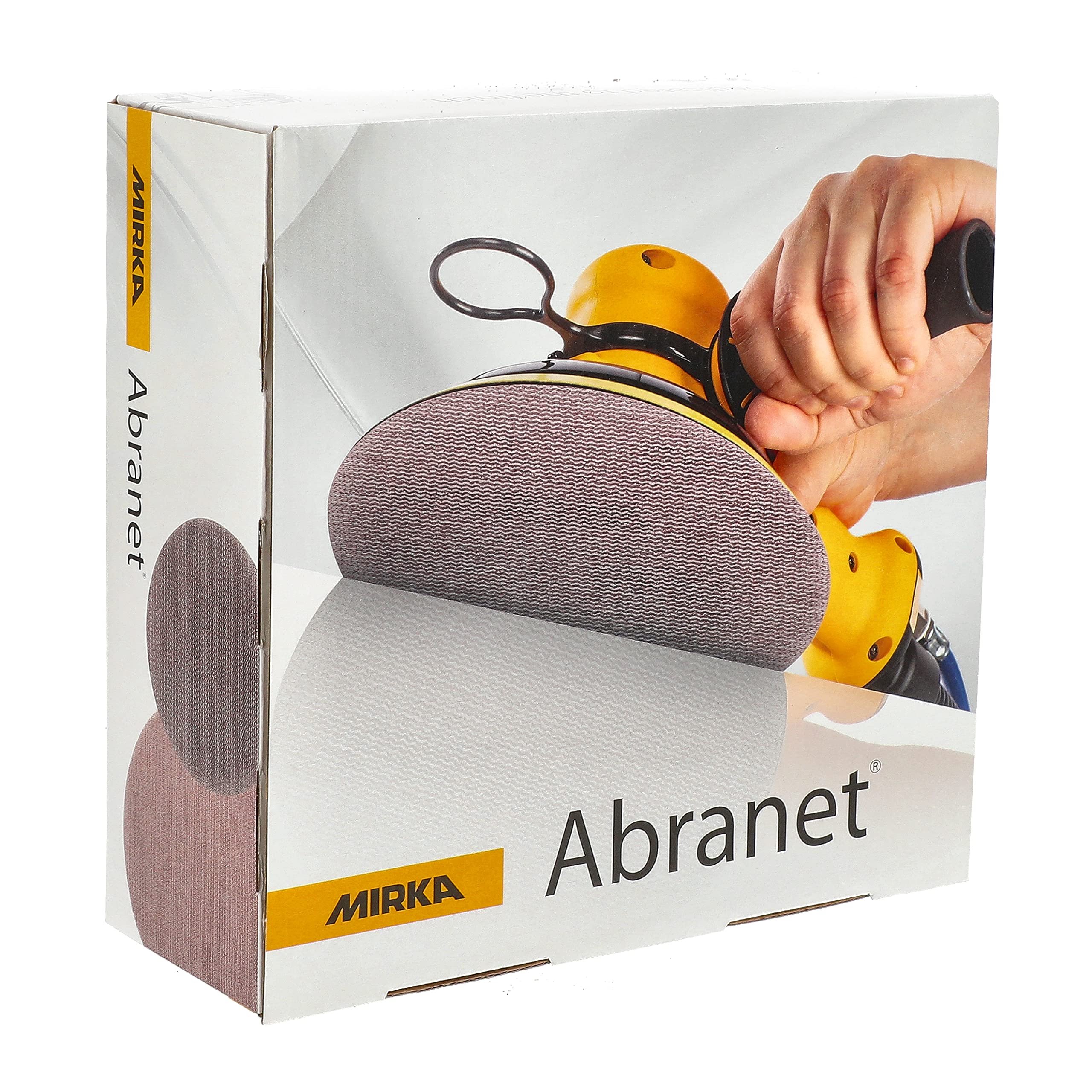 Mirka Abranet discos de lija de red Ø 200 mm cierre adhesivo/grano P120 / 50 piezas/para lijar madera, masilla, barniz, plástico / 5425205012