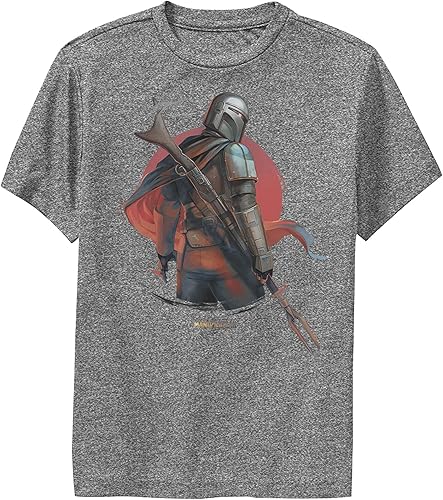 Star Wars Boys' T-Shirt, Charcoal Heather, X-Large