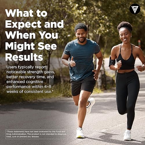 Miniatura 5 de Vital Vitamins Cápsulas de monohidrato de creatina, píldoras micronizadas de creatina para mujeres y hombres, apoyo cognitivo, fuerza, recuperación