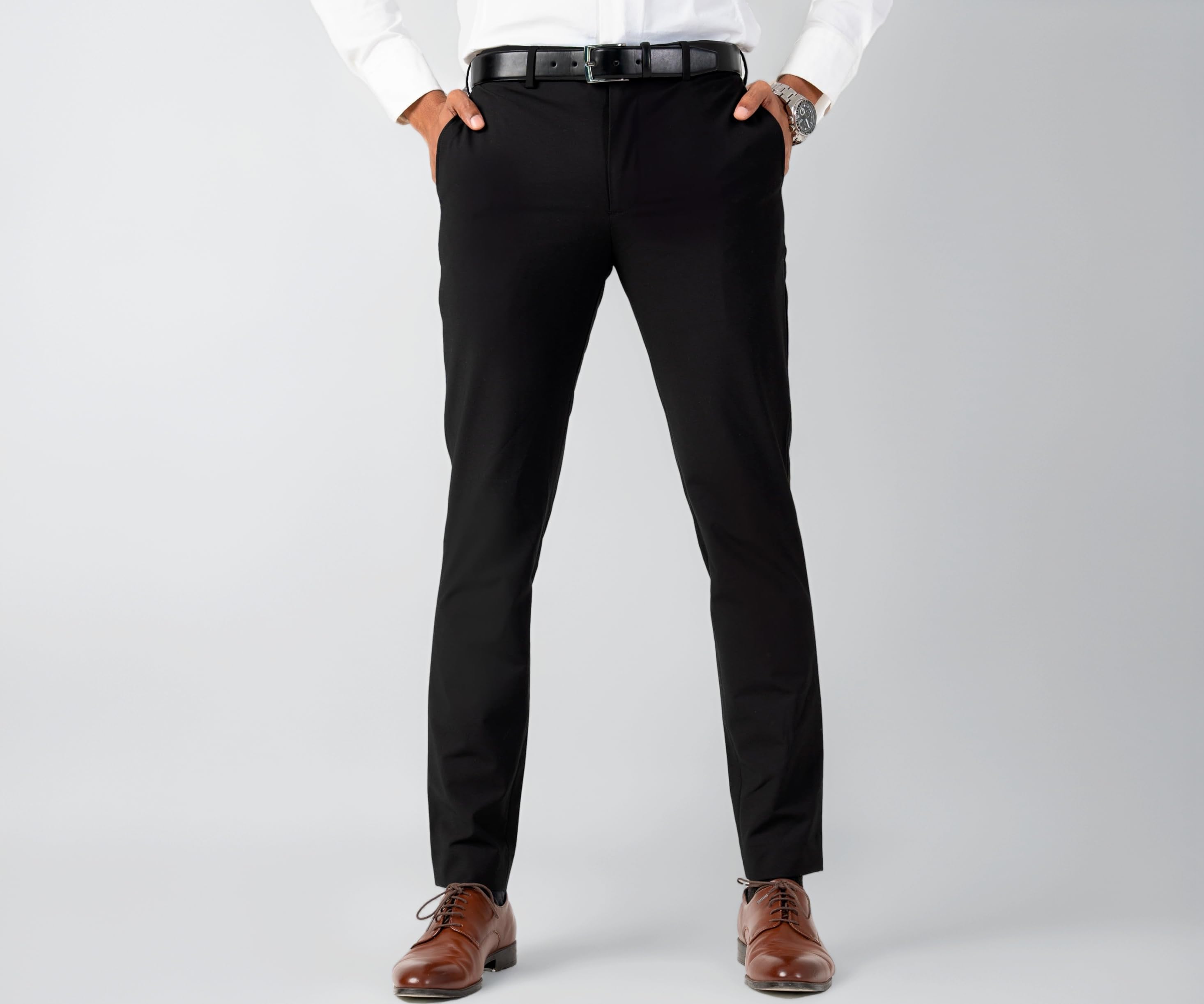 - Luxury PV Lycra Stretchable Formal Checks Pants for Men | Stylish Slim Fit Men's Wear Trousers for Office or Party