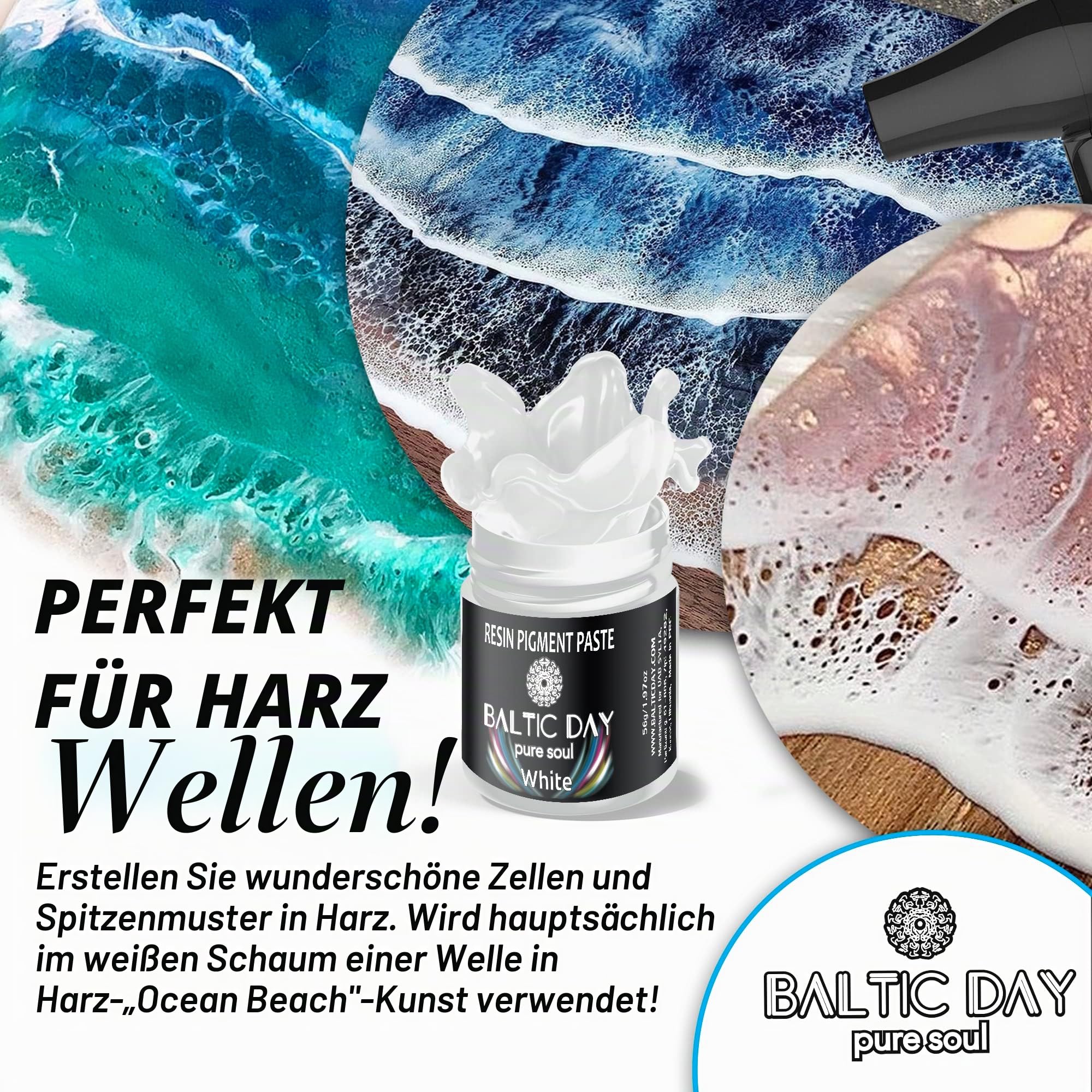 50 Pigmentpasten für Epoxidharz-Set, deckende Farbfarben, Epoxid-Farbpasten-Set