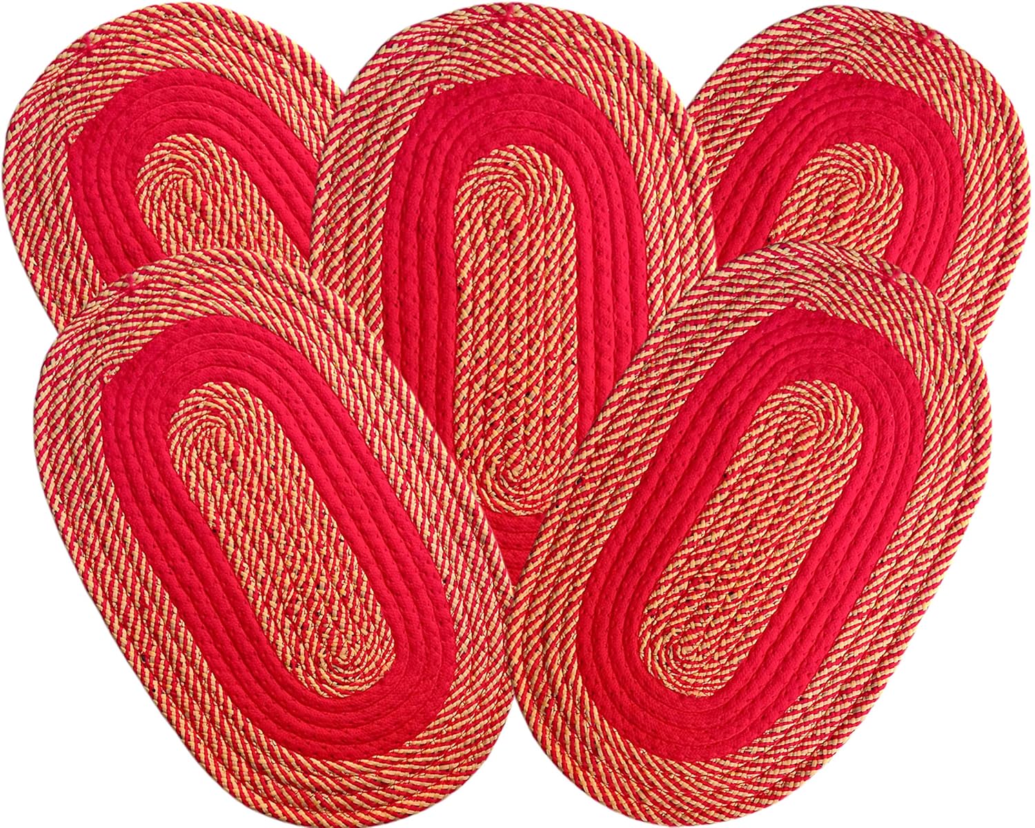 Buy SHF® Cotton Door Mats & Bathmats Size 33x53 CM Set of 5 Piece