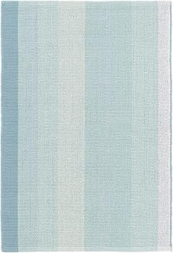 Dash & Albert Shore Sky Blue Striped Handwoven Rug, 2x3