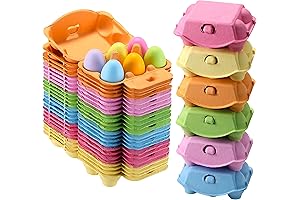 Half Dozen Colored Egg Cartons 24-Pack Enchanting Easter Egg Holder Trays