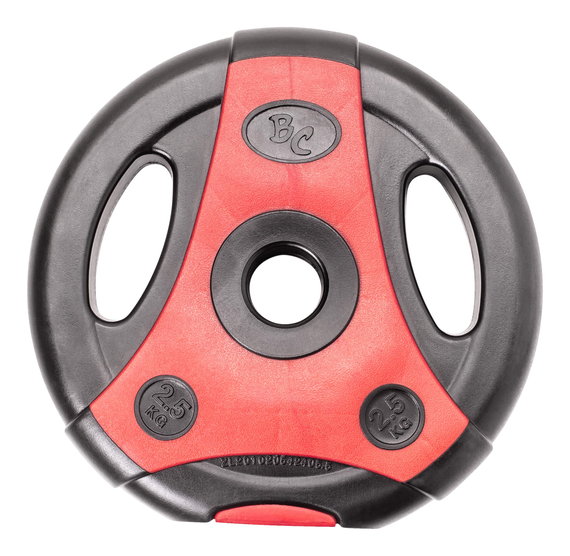 Bad Company Krążki do sztangi K-Grip I ciężarki pokryte tworzywem sztucznym 30/31 mm I 4 x 2,5 kg, 4 x 5 kg