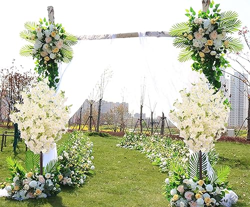 Miniatura 7 de ZMHLHYJY Árbol de simulación artificial de cerezo en flor de cerezo, árbol de deseos, boda, banquete, fiesta, restaurante, centro comercial,