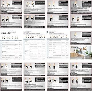 Senior Exercise 30-Day Chair Yoga Workout Program for Seniors, Gentle Stretching and Strength Workout Guide with Daily Routines