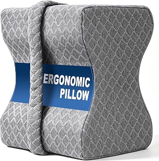 UJPFEO Knee Pillow for Side Sleepers, Leg Pillow for Sciatica, Back,HIPS,Knees,Joints Pain Relief,Pillows for Between Legs While Sleeping Spine Alignment Support & Relieves Pressure