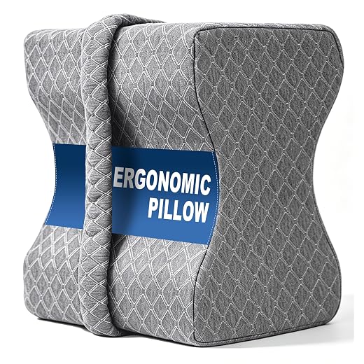 Knee Pillow w/Strap for Side Sleepers (gray) - $23.55