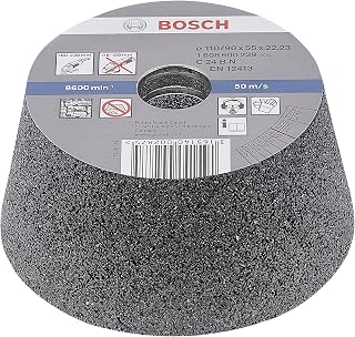 Bosch Accessories Professional Zubehör 1608600239 Schleiftopf, konisch 90 mm, 110 mm, 55 mm, 24