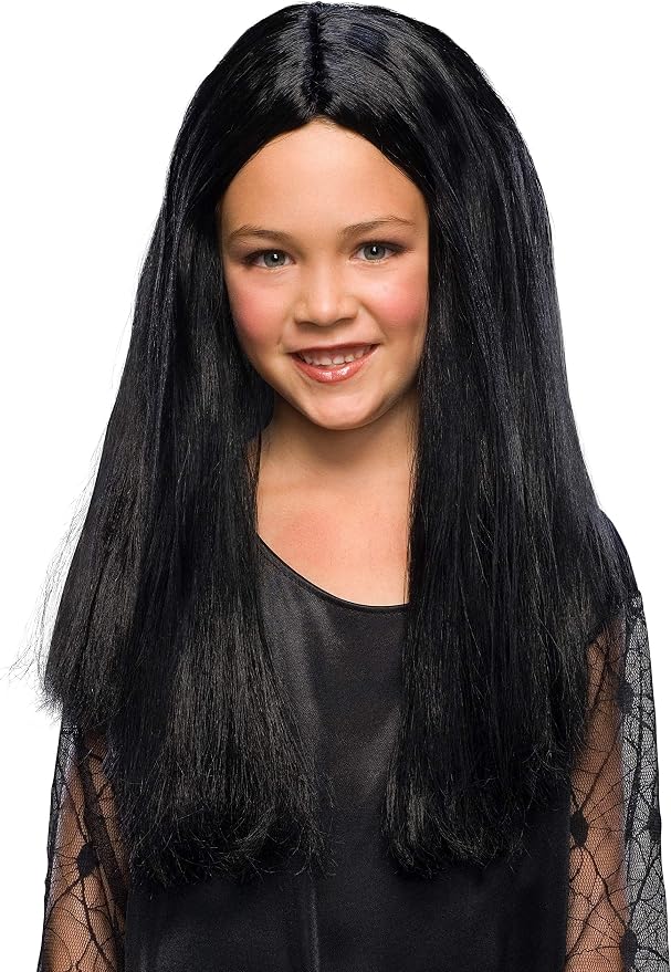 Rubies Perruque Morticia La Famille Addams Fille Amazon Fr Jeux Et Jouets
