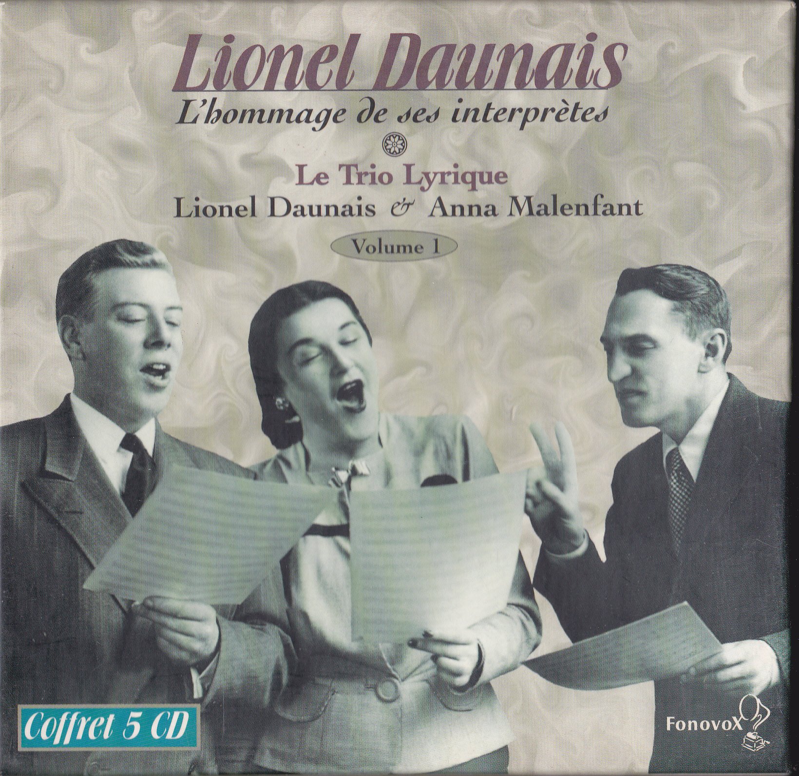 V1 Avec Le Trio Lyrique Et Ann [Audio CD] Daunais, Lionel